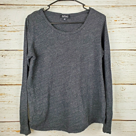 Buffalo David Bitton Tops - Buffalo David Bitton Heathered Grey Top